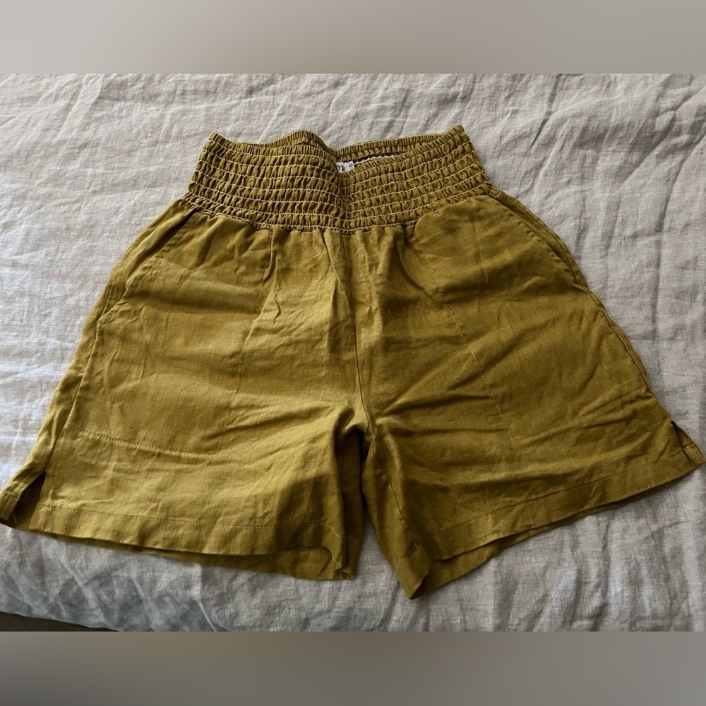 Emme Mama Adaptable Linen Shorts, size S